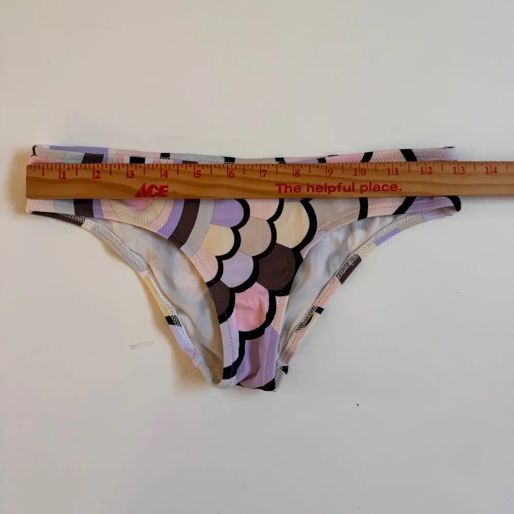 Emilio Pucci Y2K Print Luxury Halter Bikini Swim Bathing Suit Classic Print XS